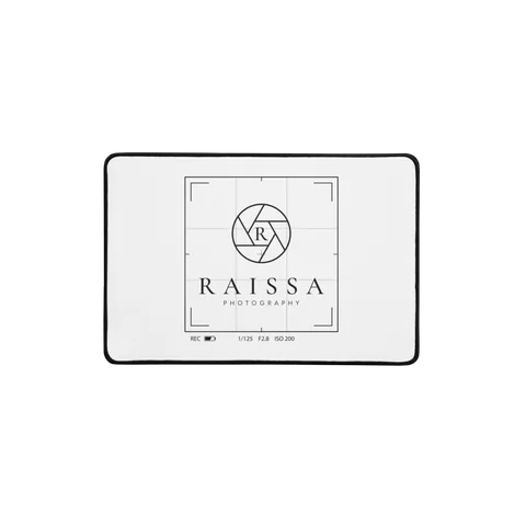 Same logo on a desk mat